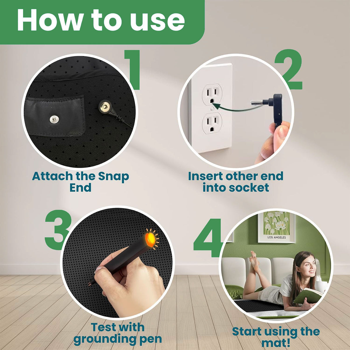 GRONDY™ DR RECOMMENDED GROUNDING MAT FOR BED